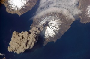 Erupting Cleveland Volcano, Alaska. Credit: NASA
