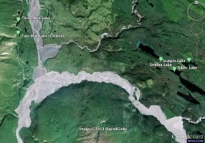 Alaska Lake Database Image of Lakes on McCarthy Road