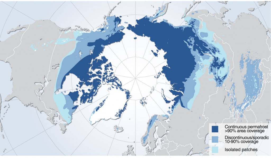 Permafrost Coverage in Northern Hemisphere